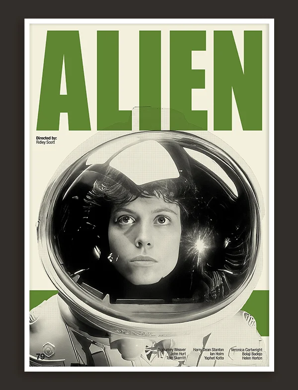 Alien - Retro Movie Print
