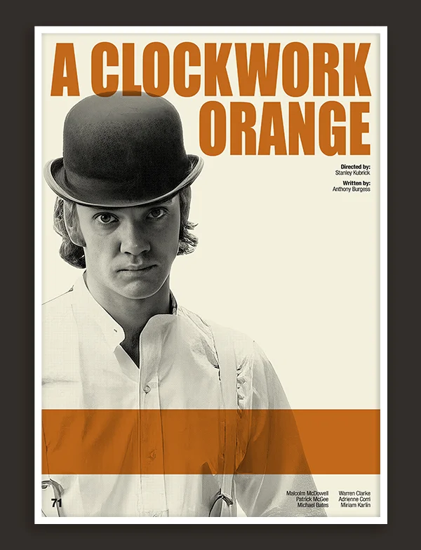 A Clockwork Orange - Retro Movie Print