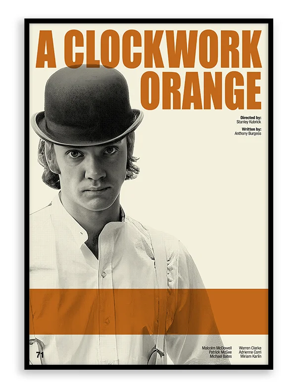 A Clockwork Orange - Retro Movie Print