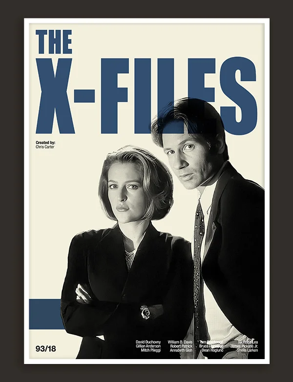 The X-Files - Retro TV Show Print