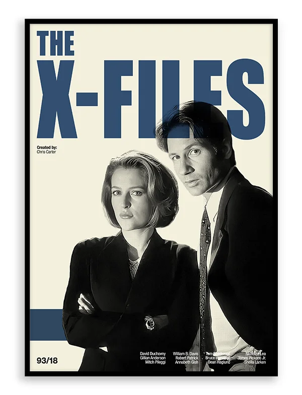 X-Files Retro TV Show Movie Print Poster