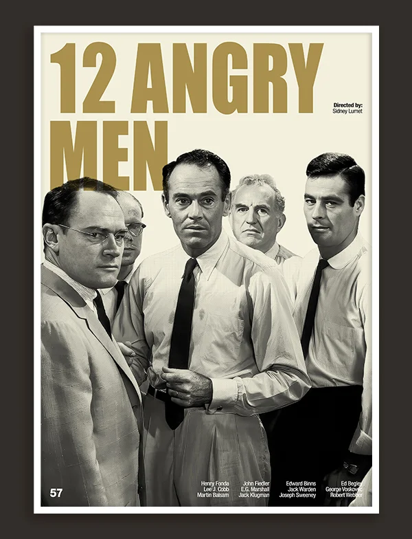 12 Angry Men - Retro Movie Print