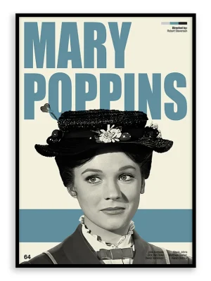 Mary Poppins - Retro Movie Print