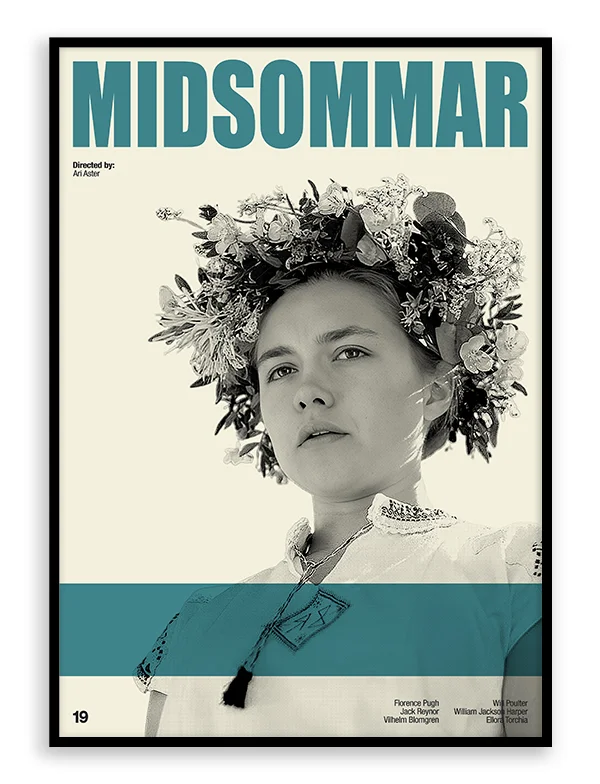 Midsommar Retro Movie Print Poster