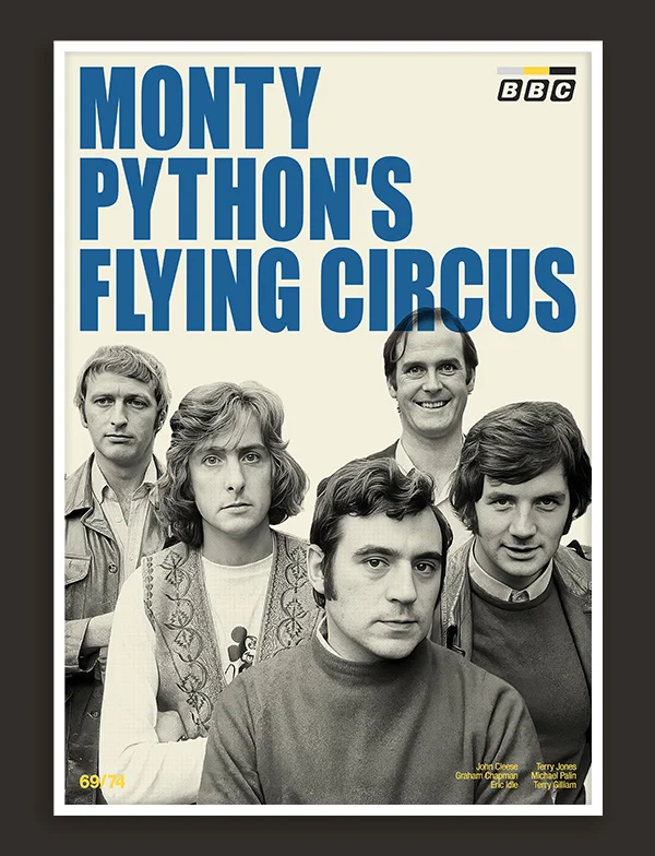 Monty Python's Flying Circus - Retro TV Show Print