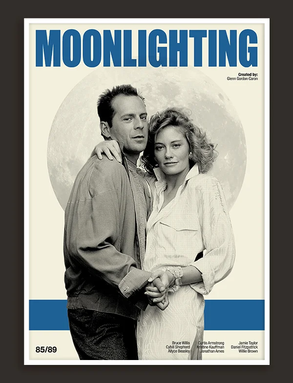 Moonlighting - Retro TV Show Print