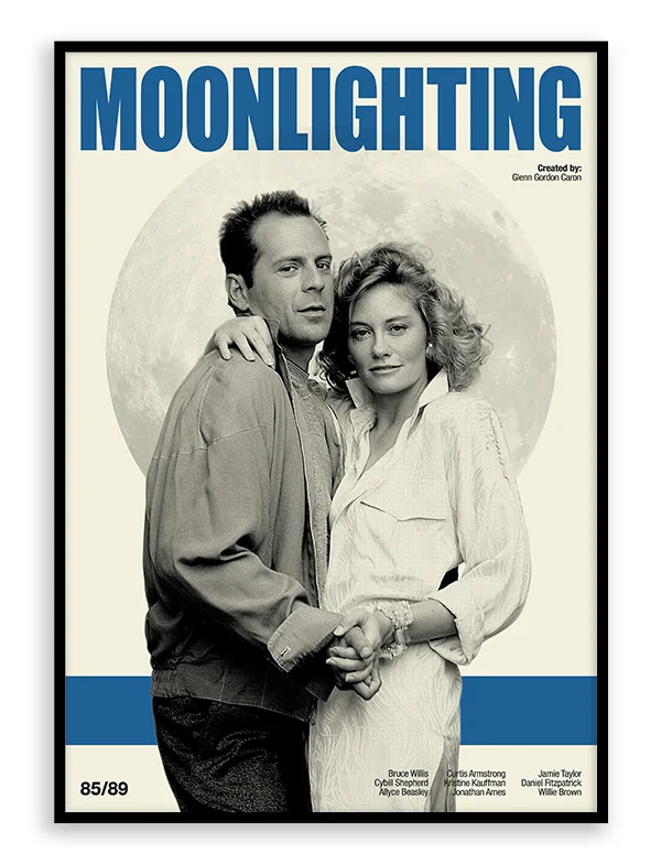 Moonlighting - Retro TV Show Print