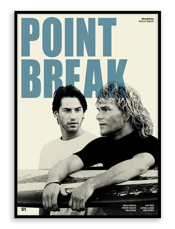 Point Break - Retro Movie Print
