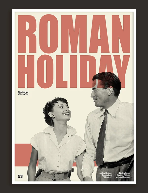 Roman Holiday - Retro Movie Print