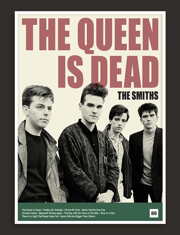 The Smiths - The Queen Is Dead - Retro Music Print