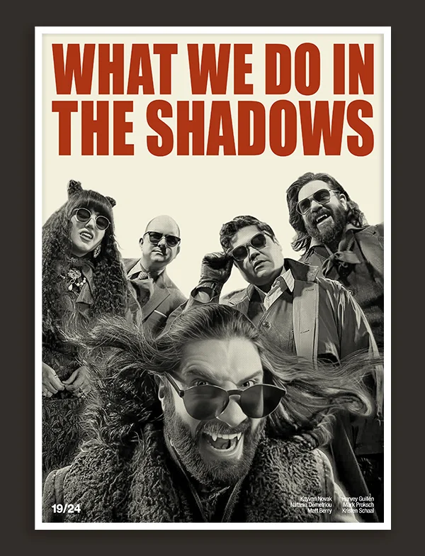 What We Do in the Shadows - Retro TV Show Print