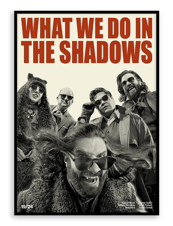 What We Do in the Shadows - Retro TV Show Print
