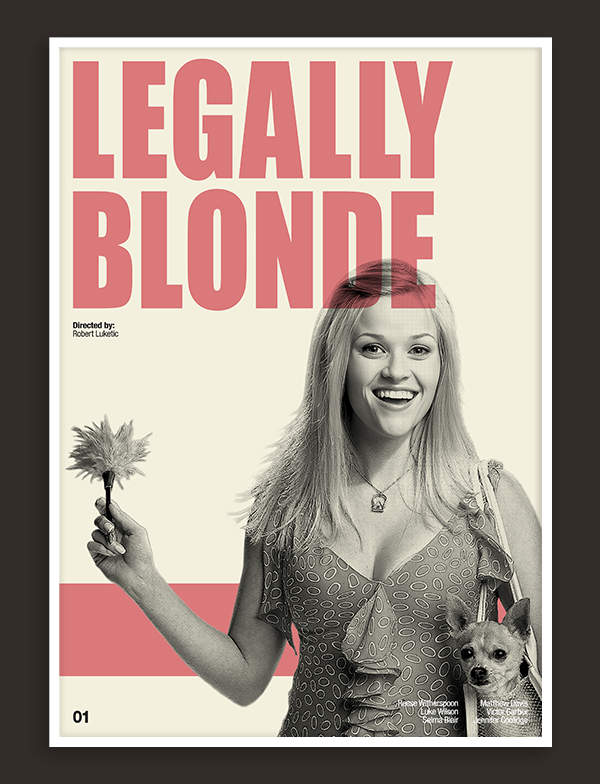 Legally Blonde - Retro Movie Print
