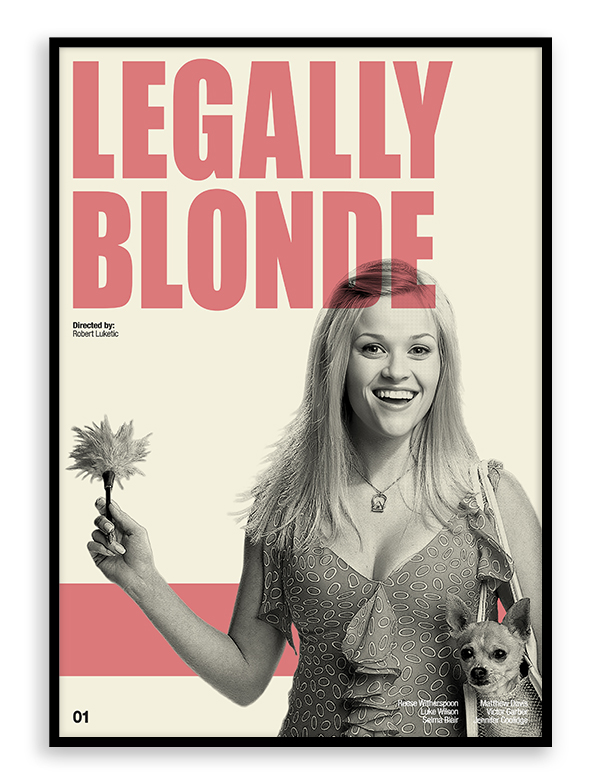 Legally Blonde - Retro Movie Print