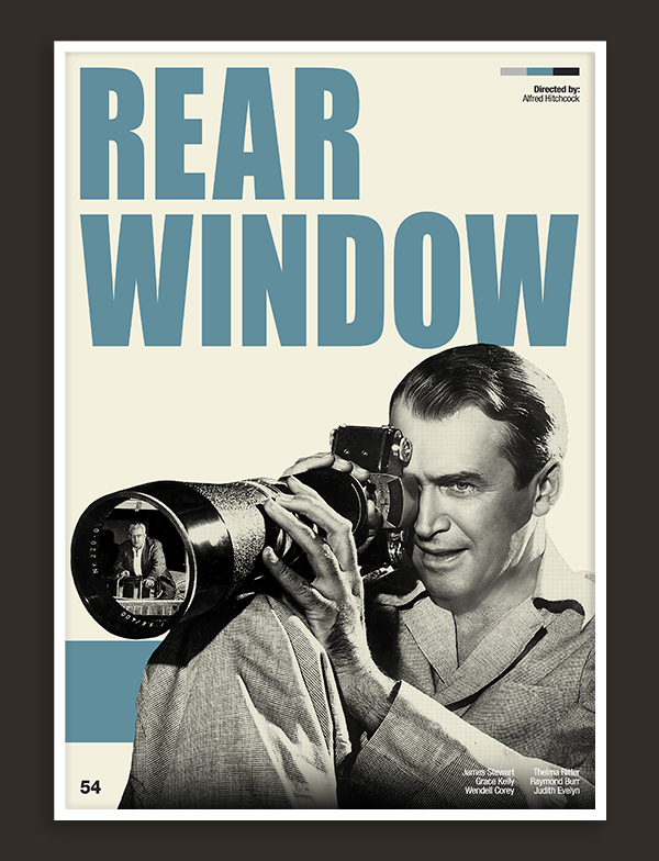 Rear Window - Retro Movie Print