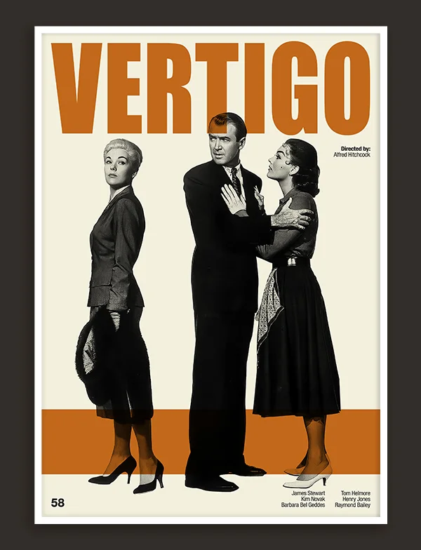 Vertigo - Retro Movie Print