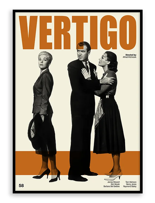 Vertigo - Retro Movie Print