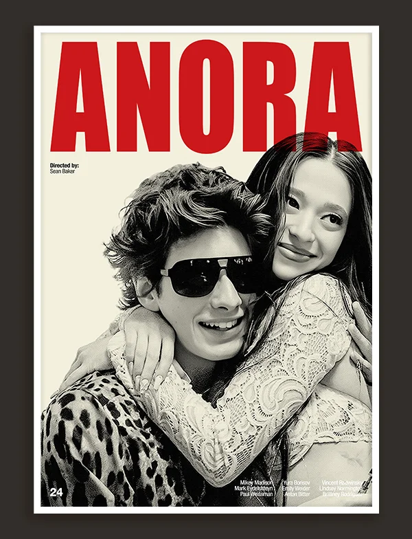 Anora - Retro Movie Print