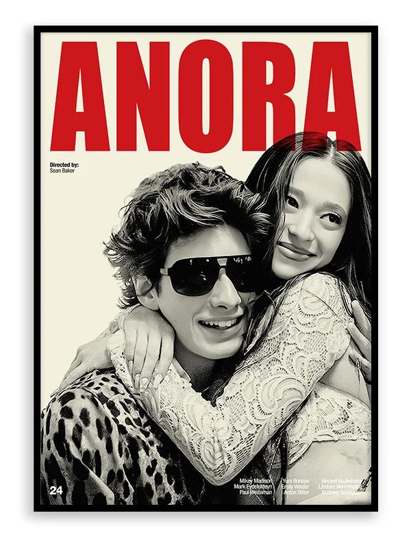 Anora - Retro Movie Print