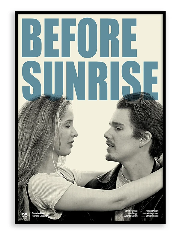 Before Sunrise - Retro Movie Print