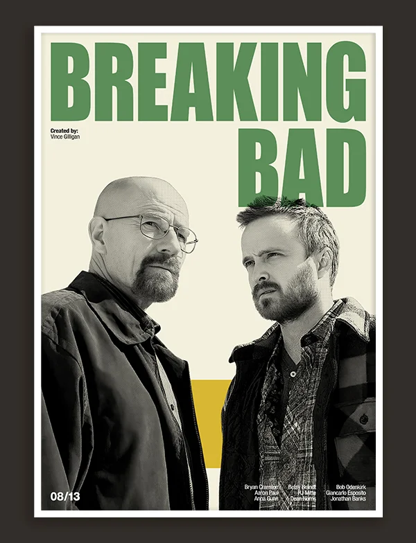 Breaking Bad - Retro TV Show Print