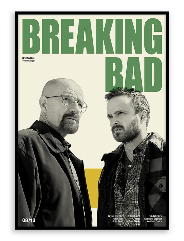 Breaking Bad Retro TV Series Print Poster