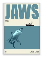 Jaws - Retro Movie Print