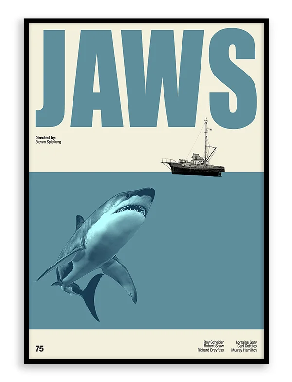 Jaws Reel Retro Prints