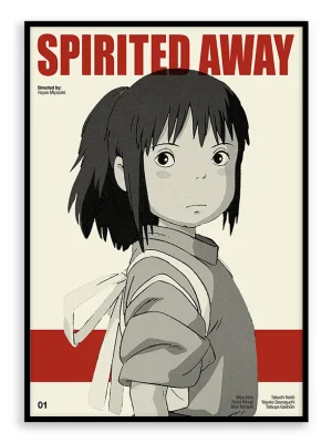 Spirited Away - Retro Movie Print