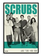 Scrubs - Retro TV Show Print