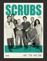 Scrubs - Retro TV Show Print