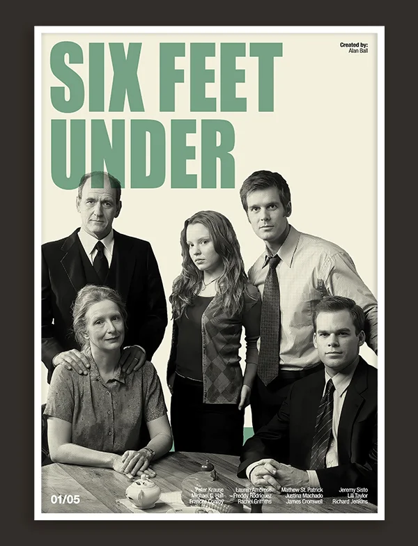 Six Feet Under - Retro TV Show Print