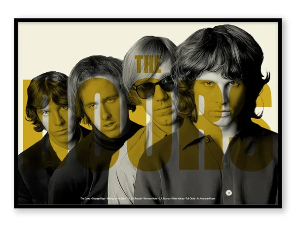 The Doors - Retro Band Print