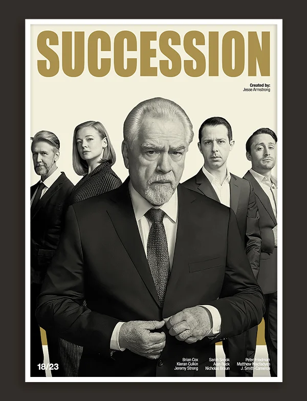 Succession - Retro TV Show Print