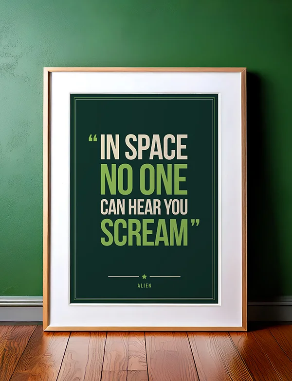 Alien - Quote Poster Print