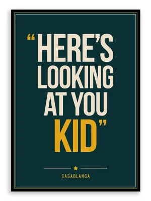 Casablanca - Quote Poster Print