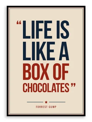 Forrest Gump - Quote Poster Print