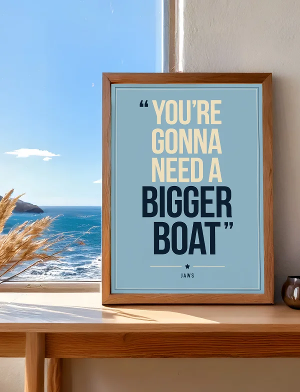 Jaws - Quote Poster Print