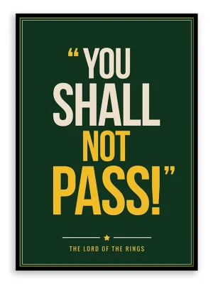Lord of the Rings - Quote Poster Print