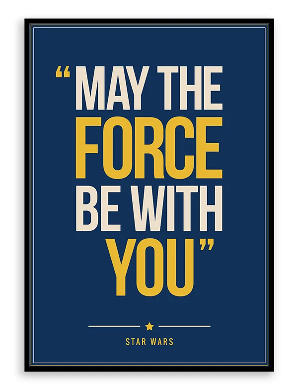 Star Wars - Quote Poster Print