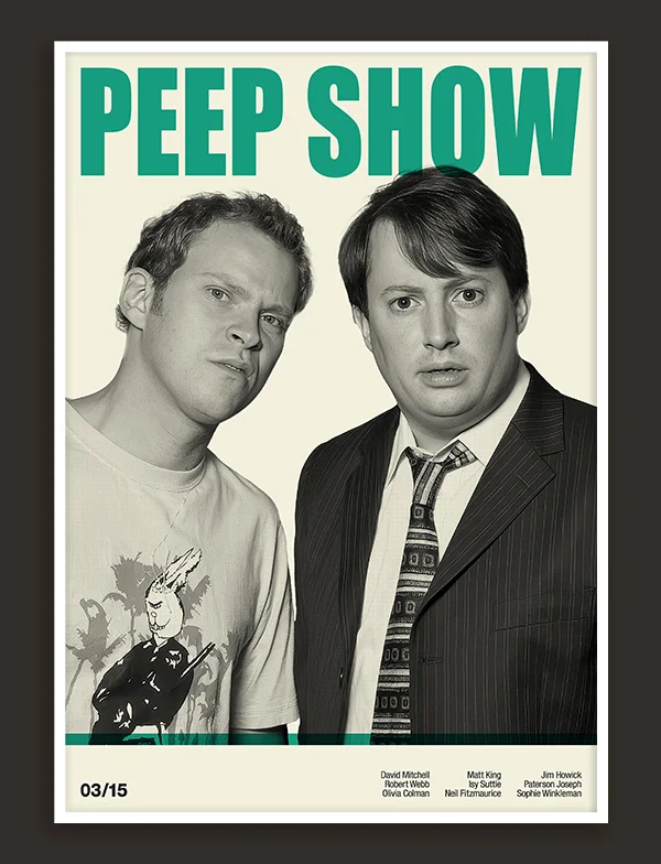 Peep Show - Retro TV Show Print