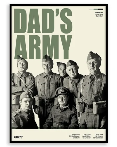 Dad's Army Retro TV Movie Print Poster