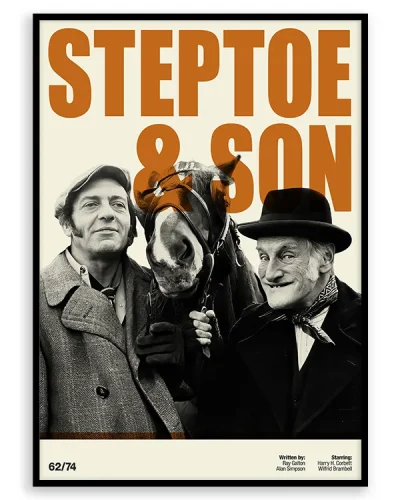 Steptoe & son Retro TV Movie Print Poster